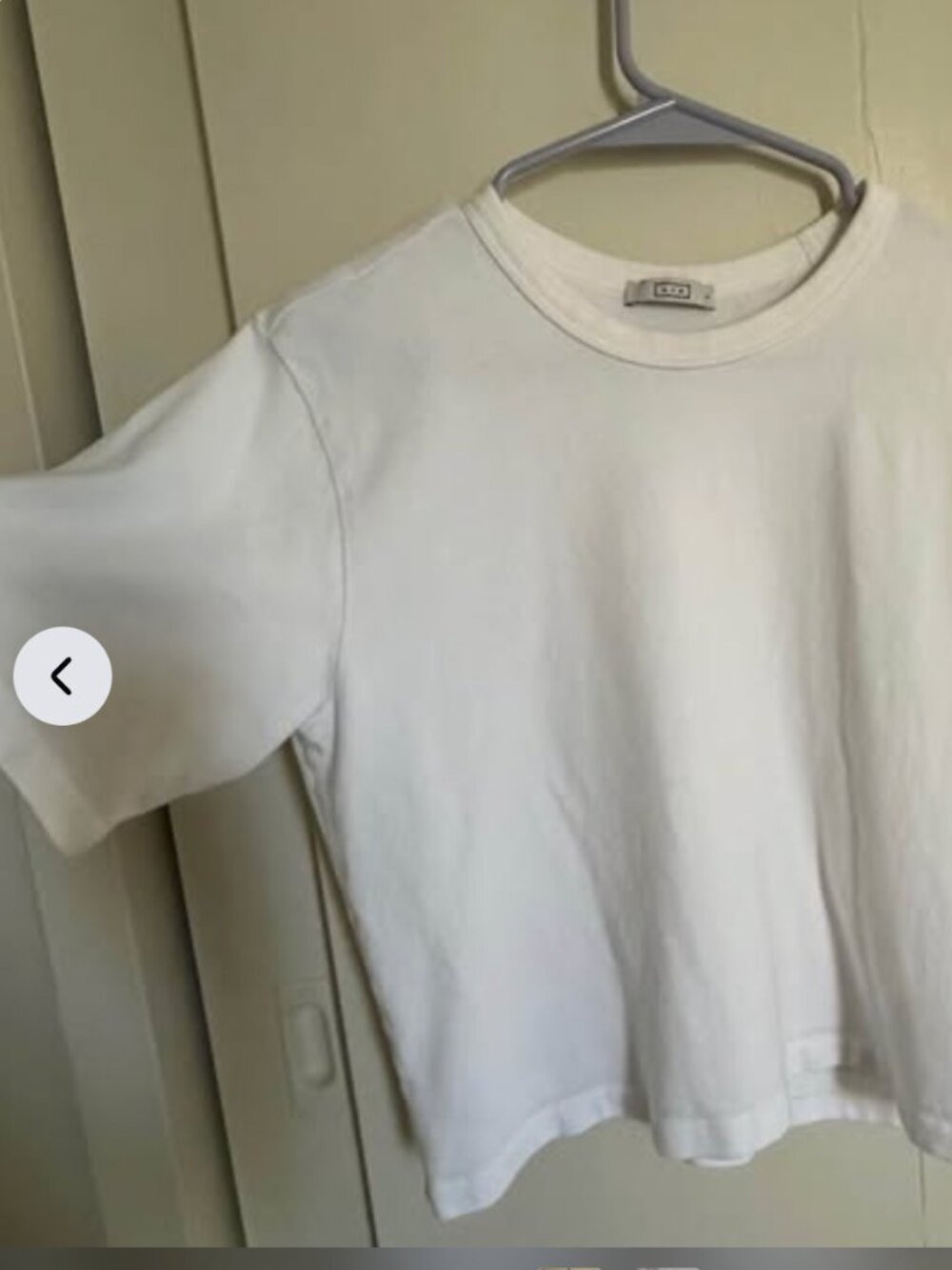 Ayr white crop ish white t-shirt size s